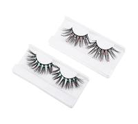 BELLIFFY 2paires Faux Paillettes Faux Pour Maquillage Et Extensions Parfaits Pour Et Photographie