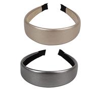BELLIFFY 2pièces Bandeaux Éponge Vintage à Large Bord Accessoires Non- Pour Cheveux