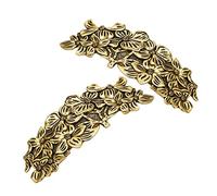 BELLIFFY 2pièces Barrette Fleurs Vintage Pour Femmes Pince à Cheveux Élastique Élégante Accessoires De Coiffure Nordic Style Clip De Mariée Fête