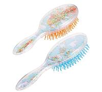 BELLIFFY 2pièces Brosse à Cheveux Massante Peigne Paddles Arc-ciel Et Licorne Brosse Douce Pour Démêler Et Coiffer