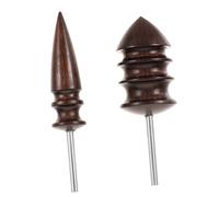 BELLIFFY 2pièces Brunissoir à Cuir En Et Fer Outil De Polissage Pour Bordure Meulage Et Façonnage Lot De Bâtons De Brunissage Manuel Pour Travaux Du Cuir