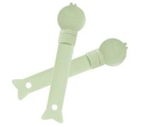 BELLIFFY 2pièces Cuillères Multifonctionnelles pour Alimentation De Chats Et Chiens Lot de Cuillères Pratiques pour Nourriture Humide Et Pâtée Design Ergonomique Et Facile à Nettoyer
