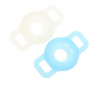 BELLIFFY 2pièces Housse De Protection Anti-Perte pour Traceur De Collier Animal Compatible avec Airtag Silicone