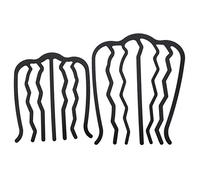 BELLIFFY 2pièces Lot De Peignes Latéraux Forme De u Fourchettes Et Épingles à Cheveux Métal Accessoires Pour Cheveux