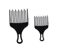 BELLIFFY 2pièces Peigne Plastique à Dents Larges Peigne De Coiffure Homme Pour Cheveux Épais Et Crépus Accessoires De Coiffure
