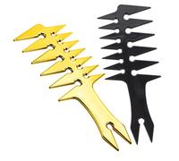 BELLIFFY 2pièces Peignes De Coiffure Rétro Pour Hommes Peigne à Huile Double Face Pour Stylisation De Salon Multifonctionnel Pour Usage Quotidien Et Occasions Spéciales