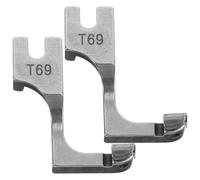 BELLIFFY 2Pièces Pied Presseur Réglable Pour Fermeture Éclair Dissimulee Pour Machine À Coudre À Plat En Acier Universel Lot De 2 Pour Brother