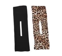 BELLIFFY 2pièces Twisting Bowknot Hair Bun Maker Headbands Leopard Print Fashion Hair Wrap Tool for Easy Styling and Elegant Accessories