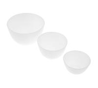 BELLIFFY 3 Pièces bol de masque se maquiller aromatiseur bol à mélanger mini-masque tasse, bol kit manucure bol de mélange de masque de boue bol à outils de bricolage Gel de silice blanche