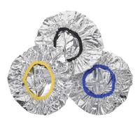 BELLIFFY 3 pièces Bonnets de Soin Capillaire Réutilisables Aluminium pour Masque Profond Séchage et Coloration des Cheveux Confort Ajustable Absorption Rapide