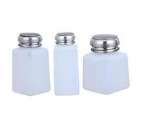 BELLIFFY 3 pièces Bouteilles Rechargeables à Pression Blanches Légères pour Stockage Liquide Chimique Médical Nettoyage