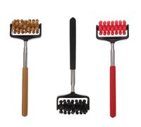 BELLIFFY 3 pièces Lot de Gratte-dos Télescopiques Portables Acier Inoxydable avec Roulettes pour Massage Du Dos et Soulagement des Démangeaisons Outil Extensible Couleur Couleur Aléatoire