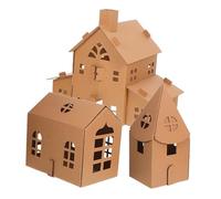 BELLIFFY 3 Pièces maisonnette Modèles Miniatures Fournitures d'artisanat pour Enfants Khaki
