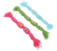 BELLIFFY 3 Pièces Perruque Tressée pour Animaux Accessoires Cosplay Colorés pour Chats et Petits Chiens Serre-tête Ajustable pour Fête de Noël et Séances Photo