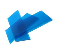 BELLIFFY 3 Pièces Raclette Vinyle Bleu pour Pose Film Teinté Voiture Outil pour Intérieur Auto Bande Remplaçable Adaptée Portes et Tableau de Bord