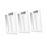 BELLIFFY 3 pièces Règle de Mesure Précise pour Détection de Défauts de Surface et Jauge Portable pour Inspection de Fissures et Taches Outil Polyvalent Évaluation des Lignes