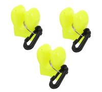 BELLIFFY 3 pièces Support Clip de Plongée Bcd Rapide à Dégagement pour Régulateur Maintien Sécurisé de Embout Design Hydrodynamique pour Plongée et Snorkeling Lot de Clips Jaunes