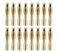 BELLIFFY 30 Paires Connecteurs de Bouchons de Banane Maquette Adaptateur de Remplacement Golden