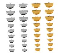 BELLIFFY 300pièces Clamps Crimp Ends Pour Bijoux Embouts De Cordon Accessoires Pour Création De Colliers Bracelets