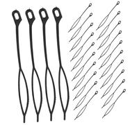 BELLIFFY 30Pcs Perceur De Cheveux Outil De Fabrication De Dreadlocks Crochet Crochets Outil De Cheveux Dreadlocks Crochet Tresse Outil Cheveux Crochets Aiguille Réutilisable