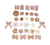 BELLIFFY 30pièces Accessoire Floral Unique Lin Décoration Pratique pour Vêtements pour DIY et Événements Spéciaux