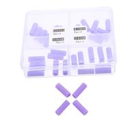 BELLIFFY 32 Pièces Outil De Vernis à Ongles Bloc Mèches De Ponçage Pour Perceuse Petite Perceuse à Ongles Trousse Foret à Cuticules Planches Bandes Sable Forage Violet,mauve Papier De Verre