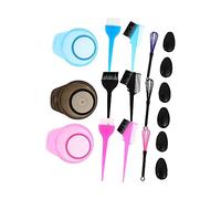 BELLIFFY 3ensembles Kit De Coloration Capillaire Bol Pinceau Peigne Et Fouet Pour Des Cheveux Accessoires De Coiffure Et Bleu
