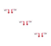 BELLIFFY 3paires Manette De Jeu Mobile Avec Boutons De Tir Contrôleur Transparent Pour Améliorer Votre Précision Et Vos Scores Accessoire De Jeu Pour Smartphones Blanc Et Rouge