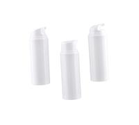 BELLIFFY 3pièces Bouteilles De Voyage Plastique Transparent Lot De Flacons Couvercle Blanc Pour Cosmétiques Lotion Et Shampoing Pratiques Et Légers Pour Vos Déplacements