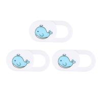 BELLIFFY 3pièces Cache Caméra Web Ultrafin pour Ordinateur Portable Et Tablette avec Motif Baleine Couverture Glissante Pratique Et Amusante