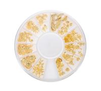 BELLIFFY 3pièces Décorations Pour Nail Art Rivets Métalliques Diy Pour Design De Manucure Accessoires De Décoration Divers Pour Filles Et Femmes Série Océan