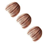 BELLIFFY 3pièces Frange Clip Fausse Cheveux Aériens Châtain Postiche Léger Pour Événements Et Changement De Style