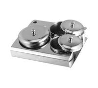 BELLIFFY 3pièces Gobelets Cristal Pour Ongles Avec Couvercle Conteneur à Liquide Pour Manucure Récipient Pratique Pour Mélanger Et