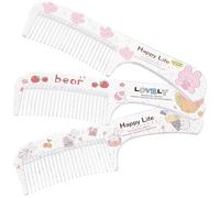 BELLIFFY 3pièces Peignes à Cheveux Décoratifs Dessin Animé Pour Filles Et Adultes Portable Fournitures Pour Femmes