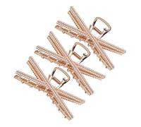 BELLIFFY 3pièces Pince à Cheveux Métalliques Accessoires De Coiffure Antidérapants Clips à Cheveux Forme De Requin