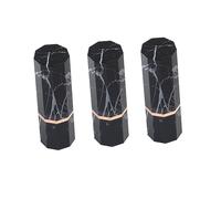 BELLIFFY 3pièces Tube Lèvres Marbré Noir Élégant Et Créatif Pour Femme Tube Vide Miniature à Neuf Faces Pour Voyage Et Usage Quotidien