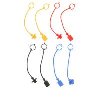 BELLIFFY 4 Ensembles Bouchons Pour Coupleurs Hydrauliques Norme 7241a Protection Anti-poussière Pour Raccords Rapides De Tuyaux Plusieurs Couleurs