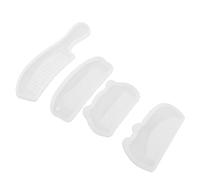 BELLIFFY 4 Moules en Silicone Transparents pour Peignes à Cheveux Résistants à Haute Température Flexibles pour Démoulage Rapide Compatibles Résine Époxy Kit 4 Pièces pour Loisirs