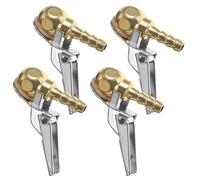 BELLIFFY 4 Pièces Adaptateur de Gonflage Pneus Raccord Rapide Anti-fuite pour Compresseur Air Voiture Clip Métal pour Gonflage et Portable