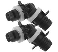 BELLIFFY 4 Pièces Adaptateur de Pompe pour Bateau Gonflable et Kayak, Raccord de Gonflage pour Valve D’air, Plastique, Compatibilité Large, pour Sports Nautiques et Voyages en Voiture