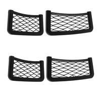 BELLIFFY 4 pièces Filet de Rangement Voiture Filets Maille Antidérapants pour Coffre et Siège Organisateur Multi-Usage Sécurisé pour Téléphone et Accessoires Poches de Stockage Pratiques