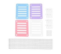 BELLIFFY 4 Pièces Hamster Plateforme de Saut en Plastique Balançoire, Accessoire pour Jouer et Détendre Votre Petit Animal de Compagnie