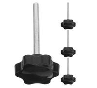 BELLIFFY 4 pièces Kit Boutons Étoile avec Rondelle Vis à Poignée Longue Ergonomique Accessoires Robustes pour Fixation Siège et Accoudoir Déambulateur