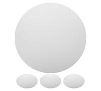 BELLIFFY 4 Pièces Lot de 4 Toiles Rondes Blanches 40 CM pour Peinture, Toile d'Artiste Circulaire en Coton, Planches Résistantes pour Débutants, Activités Artistiques, Loisirs Créatifs et