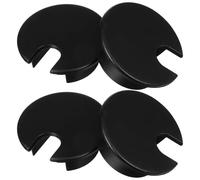 BELLIFFY 4 Pièces Passe-câbles de Bureau Noir Lot de Œillets pour Gestion de Câbles Informatiques et Équipements Couverture Robuste pour Trou de Câble Installation Facile pour Espace de