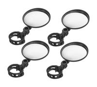 BELLIFFY 4 pièces Rétroviseur Vélo Guidon Miroir Convexe Réglable Sécurité Nocturne pour Vtt Route et Vélo Électrique
