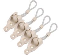 BELLIFFY 4ensemble Bungee Cord Base Stopper for Roller Blinds Outdoor Windproof Spring Rope Kit with Base Caps Replacement for Exterior Sun Shades and Outdoor Spaces