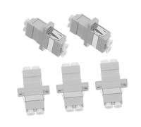 BELLIFFY 5 pièces Adaptateur LC Fibre Optique Coupleur Flasque Séparable pour Connecteurs Simplex et Compatible Réseaux de Communication