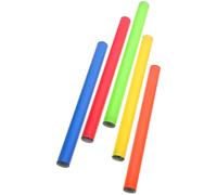 BELLIFFY 5 Pièces Bâton de Relais Entraînement, en Plastique et | Surface Lisse, Bords Arrondis, Résistance aux Chocs, Visibilité Nette, Prise Confortable, Usage Collectif