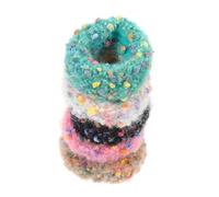 BELLIFFY 5 pièces Colorés Élastiques à Doux et Extensibles Accessoires pour Filles Idéaux pour Épaisses et Confortables Hiver